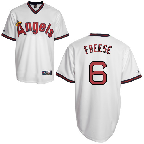 David Freese #6 mlb Jersey-Los Angeles Angels of Anaheim Women's Authentic Cooperstown White Baseball Jersey